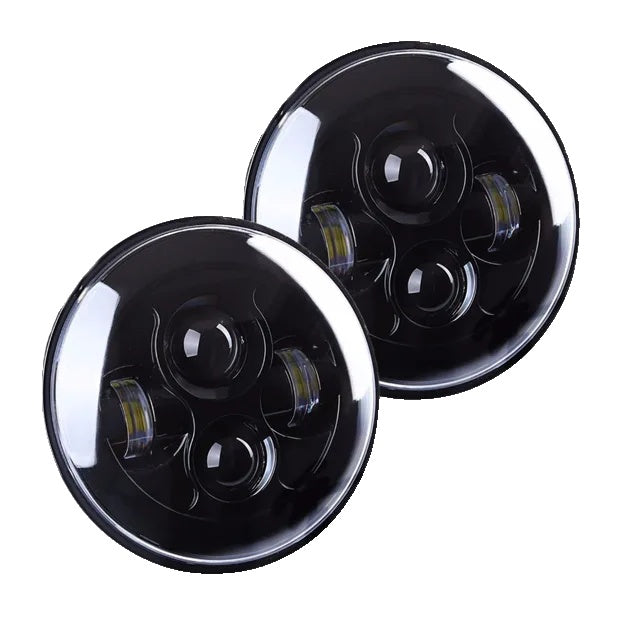 Jeep Wrangler LED Headlights, 7 Inch, Hi/Low Beam