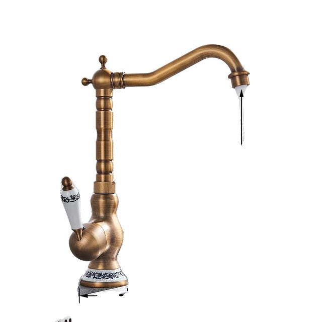 Kitchen Faucet, Retro Design, Single Handle Operation