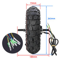 Electric Scooter Brushless Hub Motor, 48V Power, 10 Inch Inflatable Tire