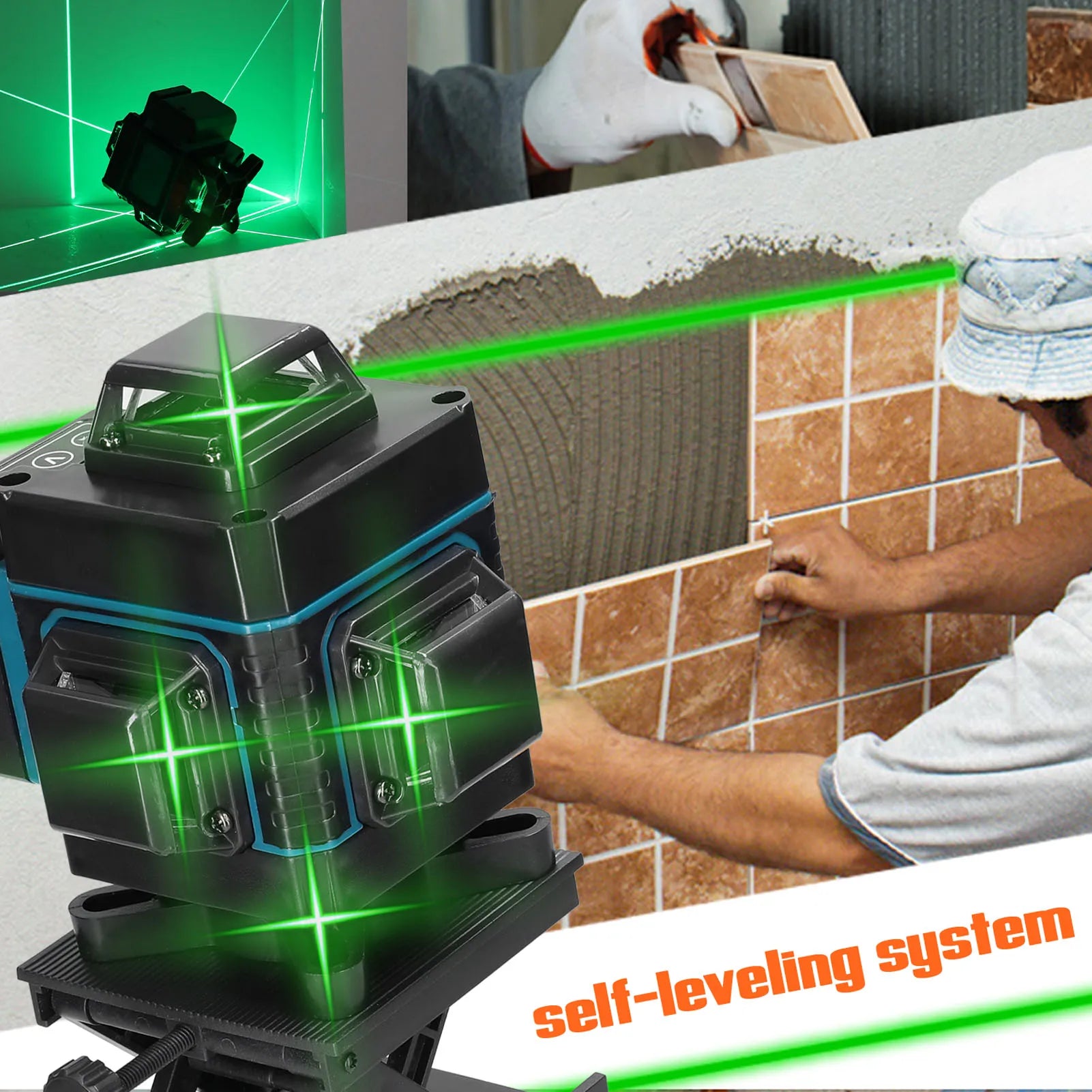 Laser Level, 16 Lines, Self-leveling