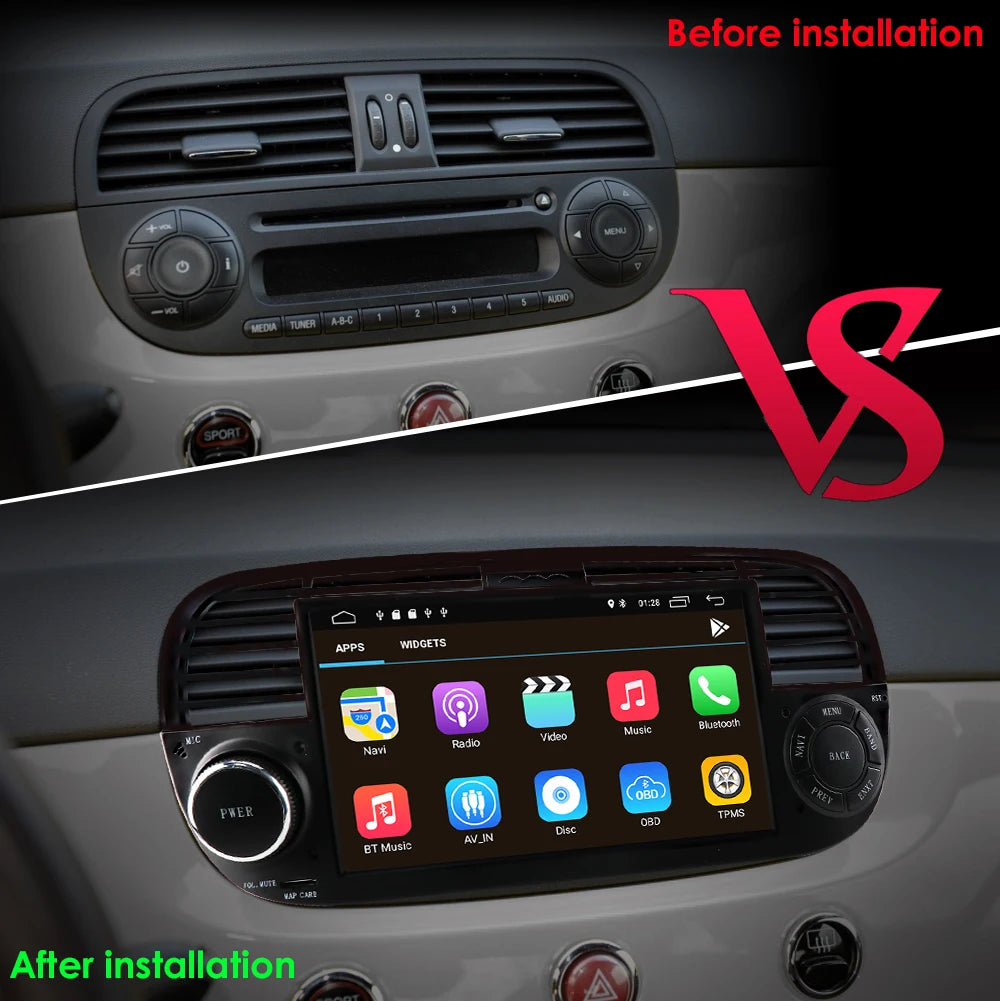 Android Auto Radio, GPS Navigation, Multimedieafspiller