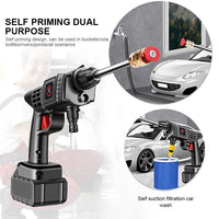 Car Wash Washer Gun, Wireless Operation, High Pressure Foam Generator