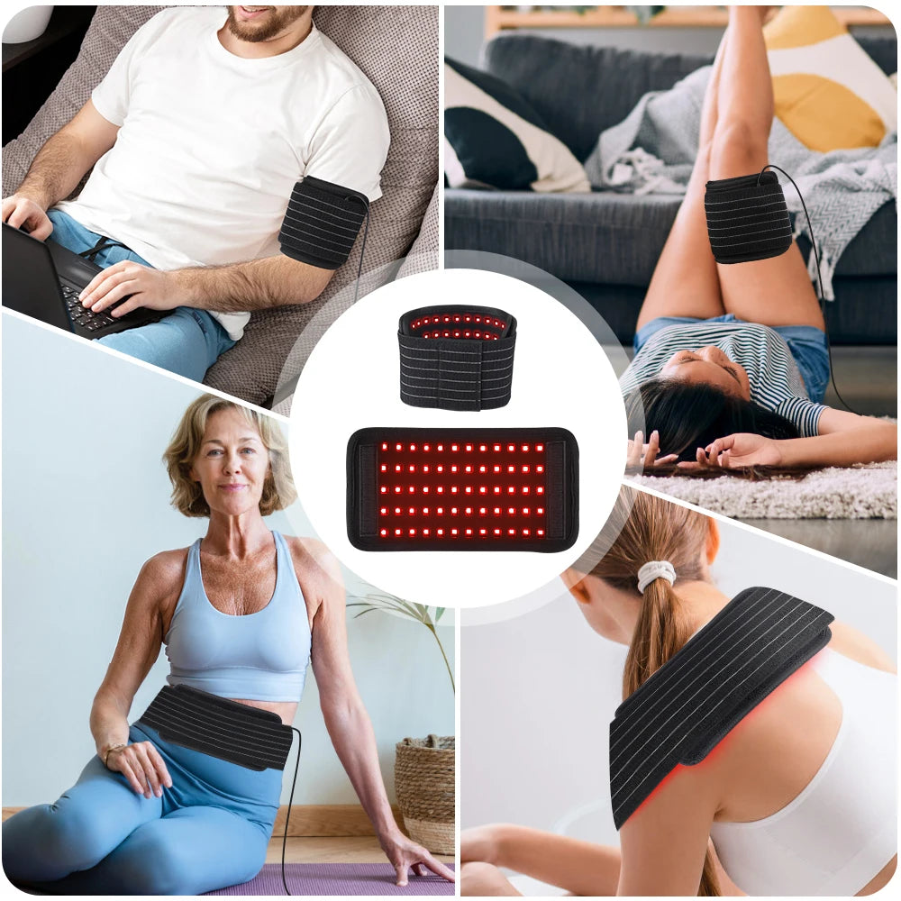 Red Light Therapy Pad, 660nm 850nm Infrared Heated Physiotherapy Belt