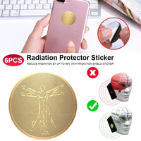 EMF Blocking Sticker, 24k Gold Plating, Ultra-thin