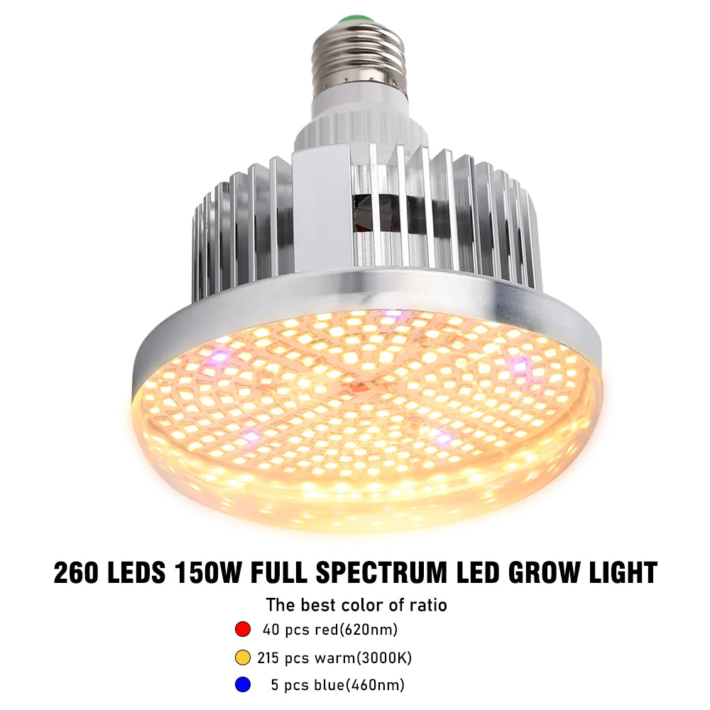 LED Grow Light Bulbs, Full Spectrum, Indoor Plant Growing