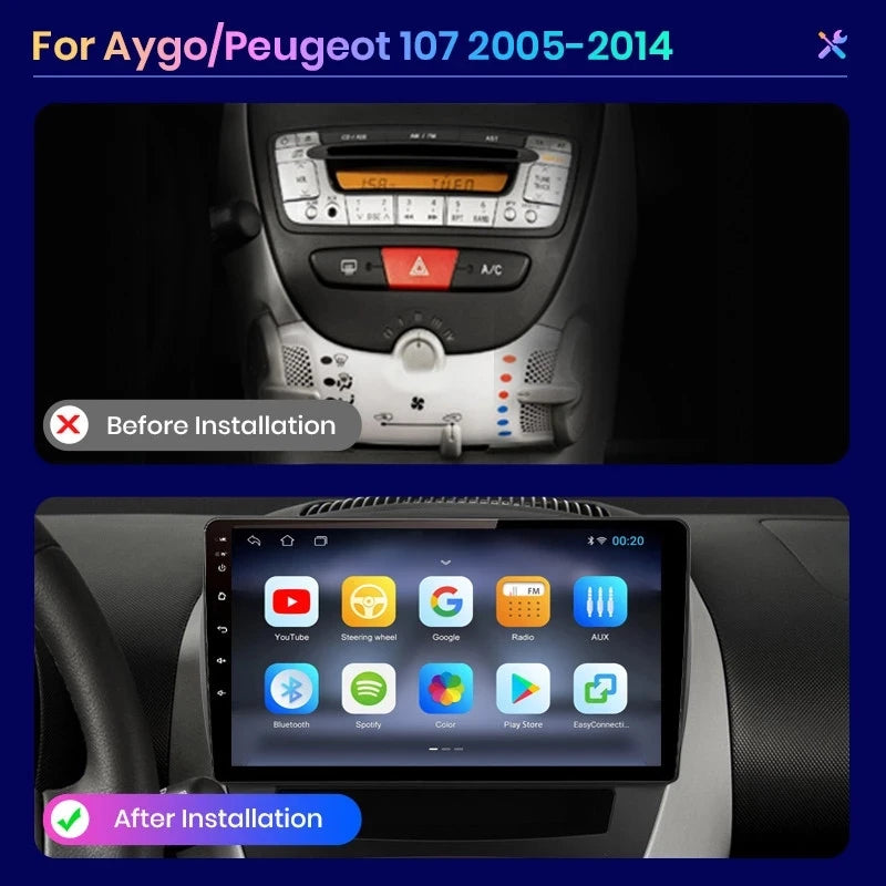 Bilradio, multimedie, Android CarPlay stereo