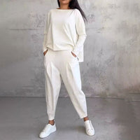 Agathe™ Langärmeliger Rundhalsausschnitt & Hose