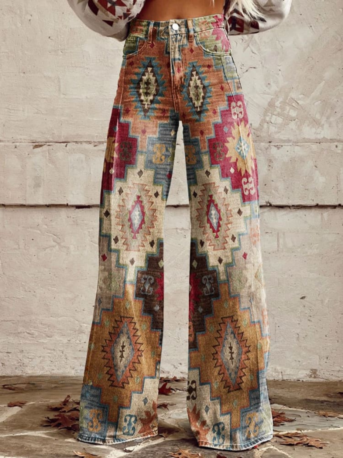 Alexandra™ Boho Weite Hosenbeine