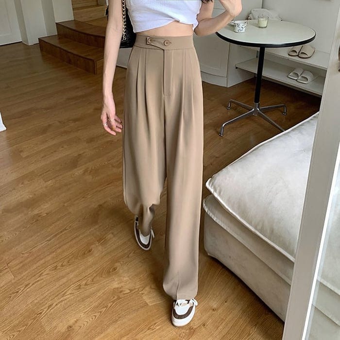 Alfreda™ Hose mit hoher Taille und weitem Bein