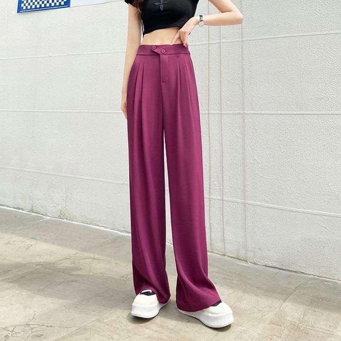 Alfreda™ Hose mit hoher Taille und weitem Bein