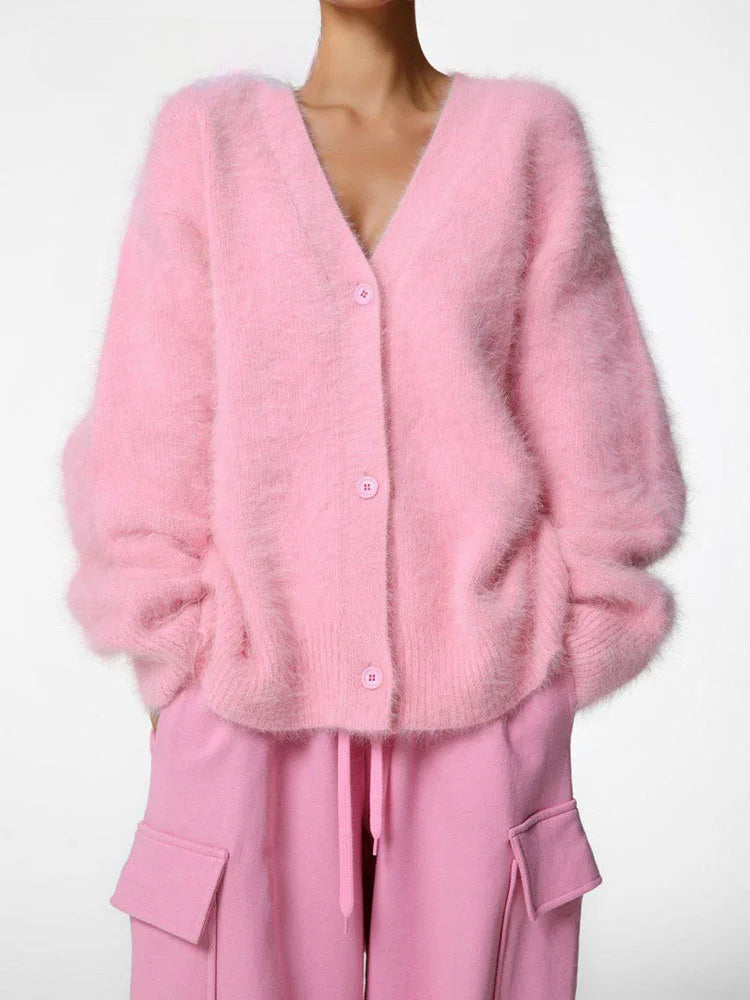 Augusta™ Kuschelig warme Komfort-Strickjacke