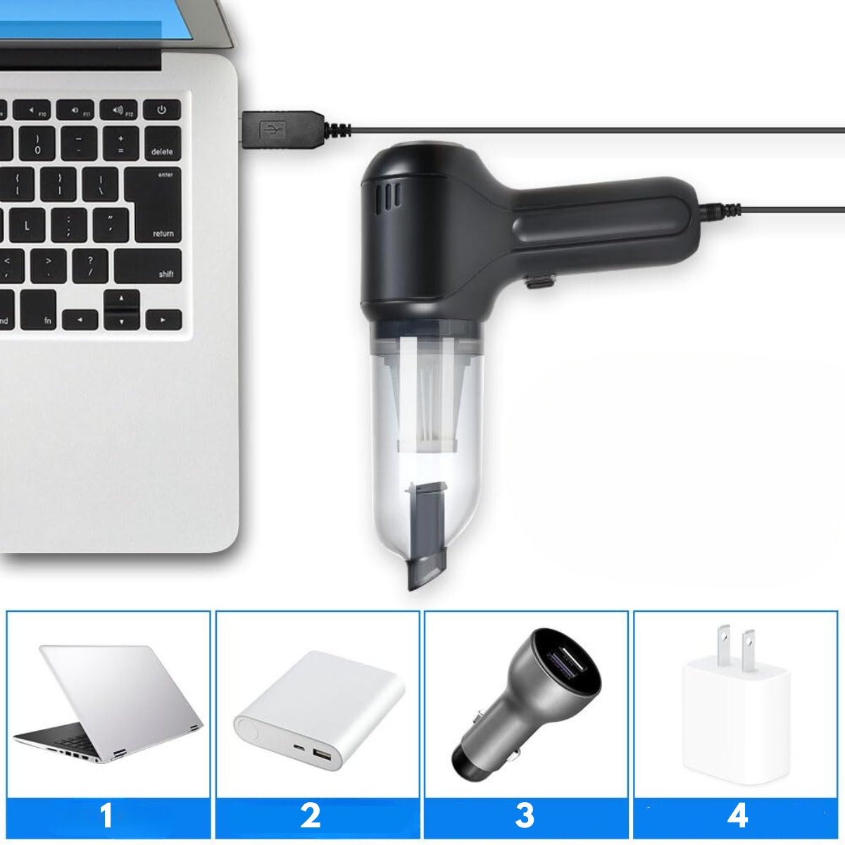 AutoVac - Ultimativer kabelloser Autostaubsauger mit starker Saugkraft [Letzter Tag Rabatt] 6