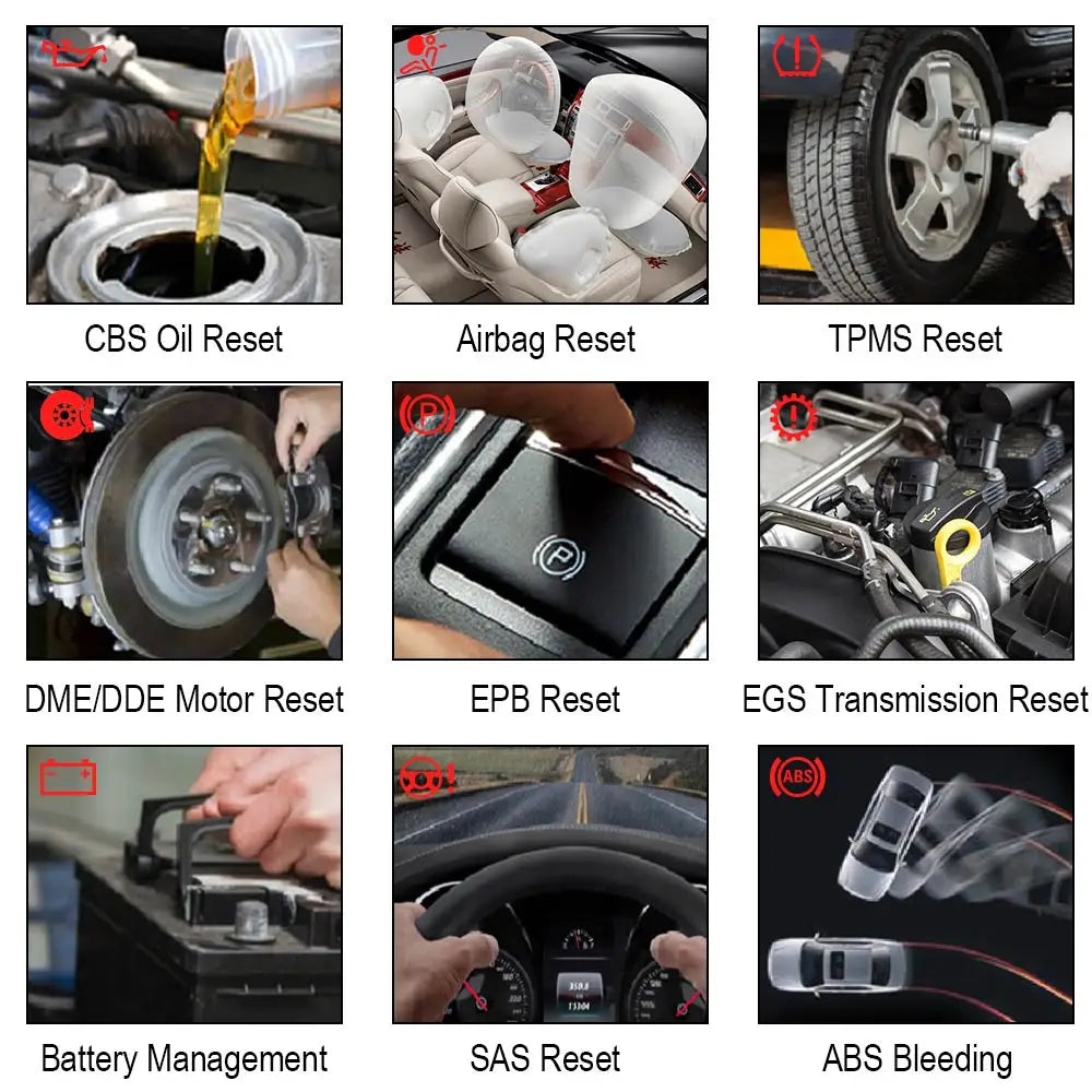 OBD2 Diagnostisk Værktøj, BMW TPMS Nulstilling, Alle System Diagnostiske Værktøjer