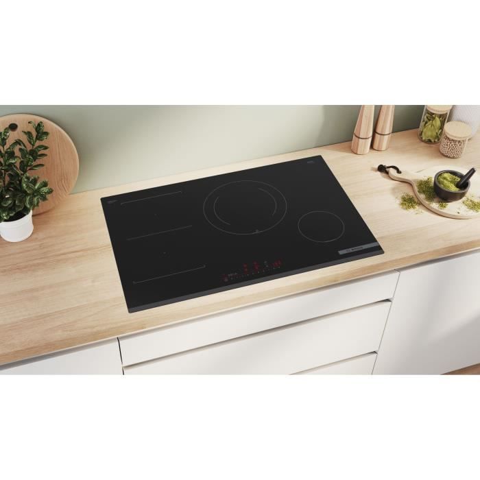 BOSCH brede inductiekookplaat - 4 branders - L80 x D52 cm - PVS831HC1E