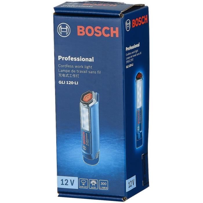 BOSCH PROFESSIONAL Draadloze lamp 12V GLI 12V-300 solo (kartonnen doos)