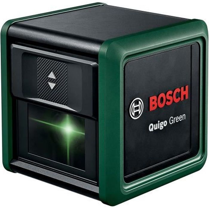 Laserlijnen Bosch - Quigo Groen (geleverd met 2 batterijen, een universele tang MM2 en 1 bevestigingsadaptatie)