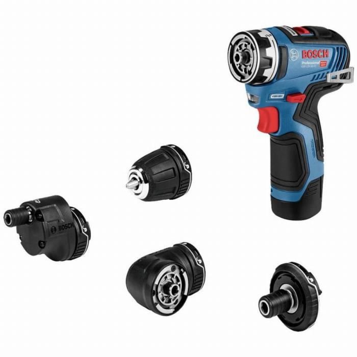 Bosch Professional GSR 12V-35 FC + GFA 12-H + GFA 12-B + L-BOXX boorschroefmachine - 06019H300B