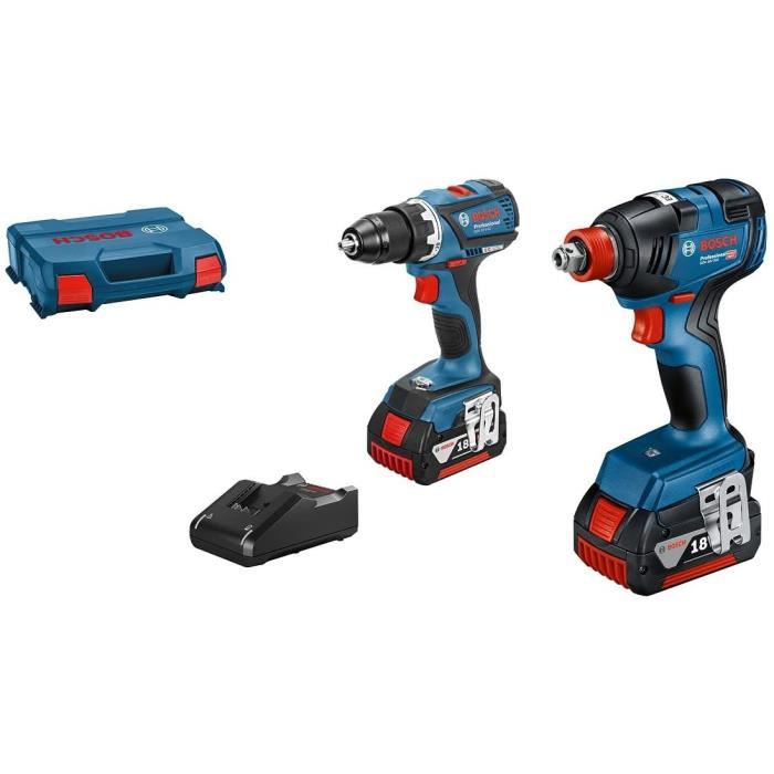 Combo Kits Bosch Professional: GDX 18V schokslagsleutel + GSR 18V boor-schroefmachine