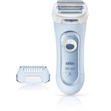 BRAUN Silk-épil Dames Scheerapparaat 5-160 Elektrisch Scheerapparaat - Vrouwelijk - 3 in 1 - Draadloos - Nat & Droog Technologie - Blauw