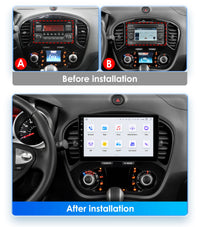 Bilradio Android, Nissan JUKE 2010-2014, Carplay AI Stemme