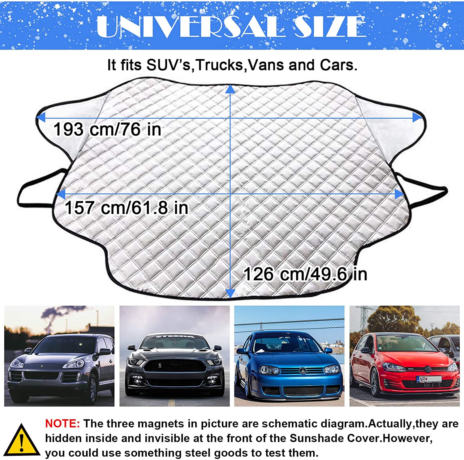 CarCover - Magnetische Anti-Schnee-Decke 6