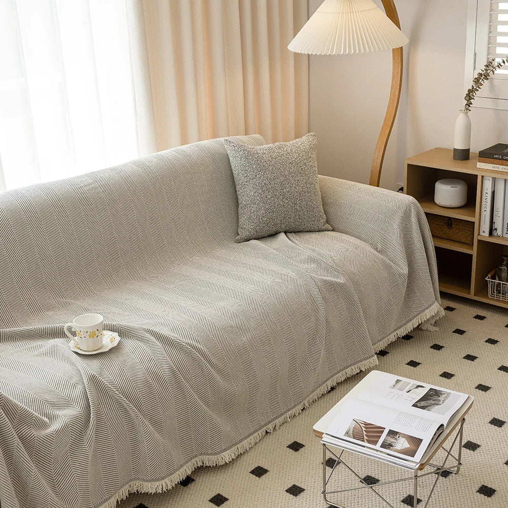 ChicCover™ Luxury Fabric Sofa Cover 0