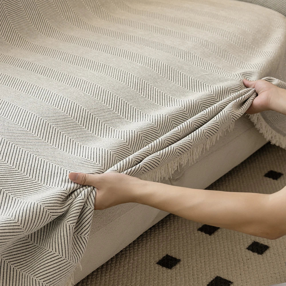 ChicCover™ Luxury Fabric Sofa Cover 3