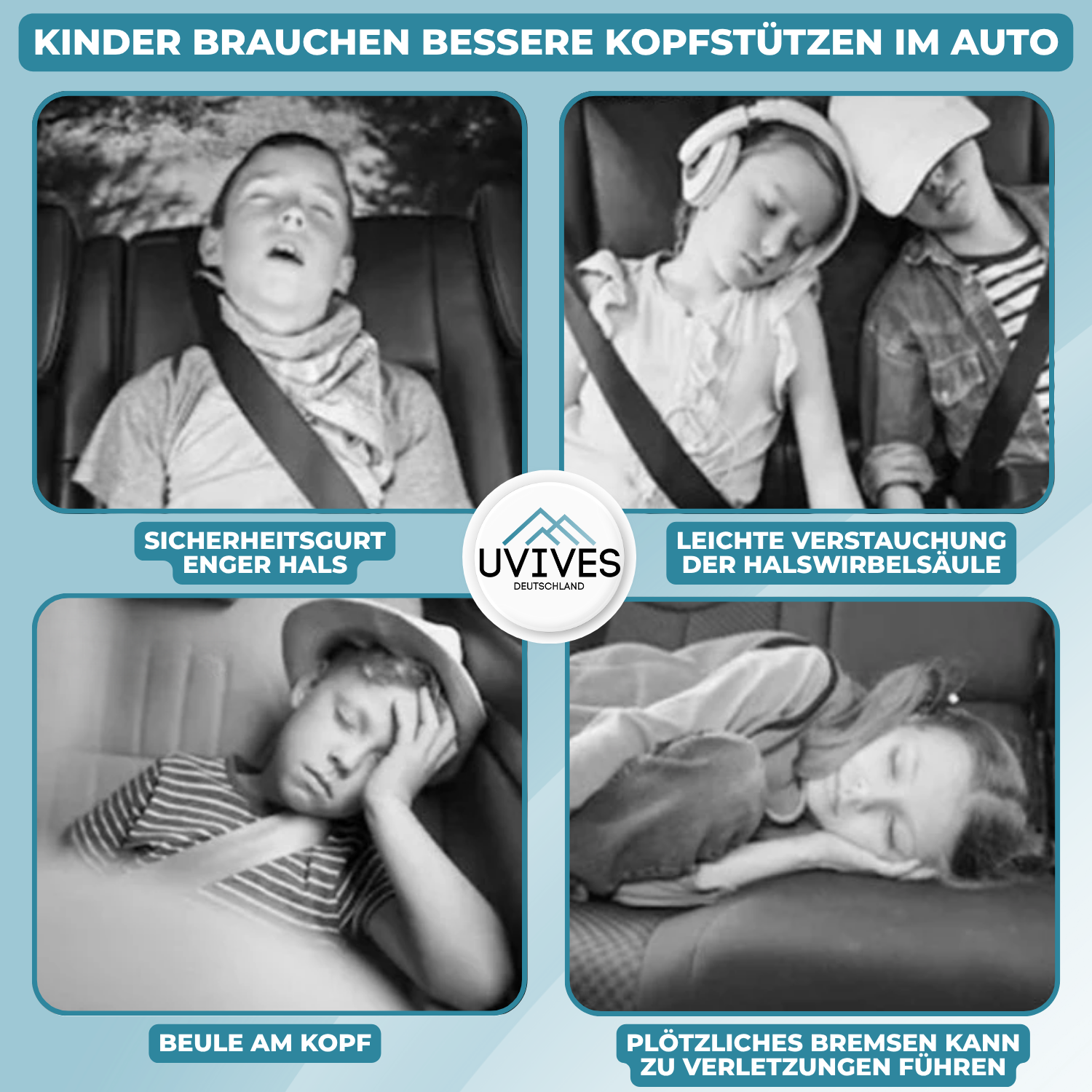 ComfortJourney™ - Rücksitz-Reisekissen für Kinder im Auto 2