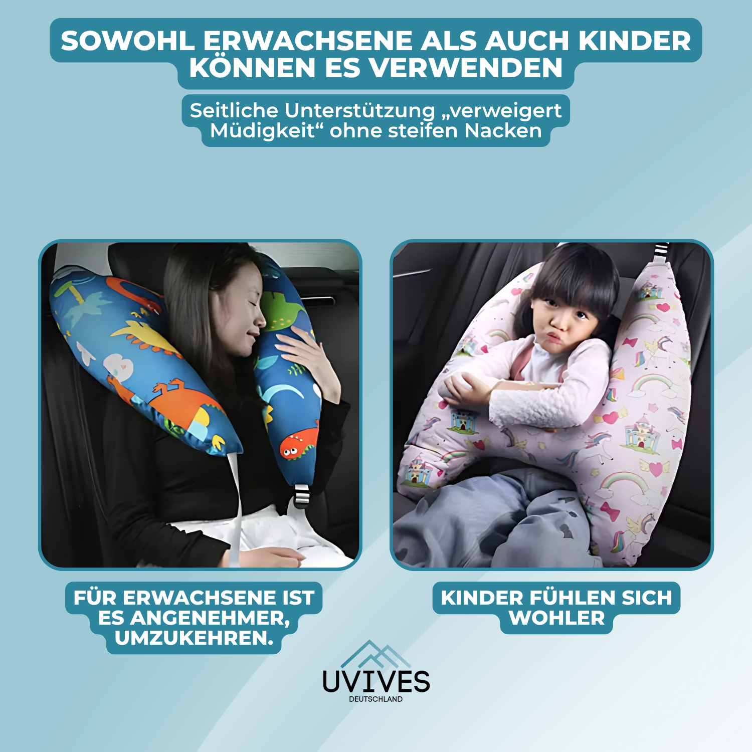 ComfortJourney™ - Rücksitz-Reisekissen für Kinder im Auto 4