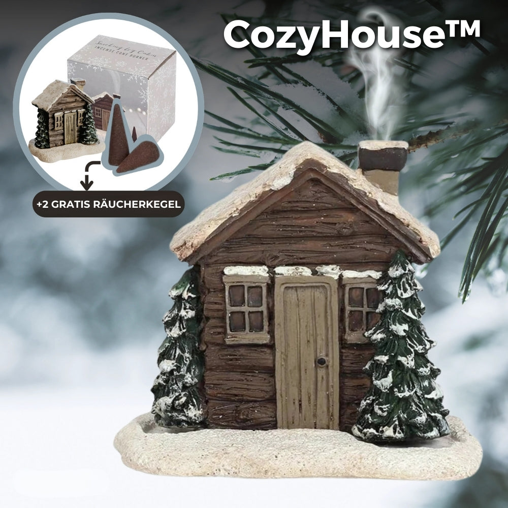 CozyHouse™ - Blockhaus Räuchergefäß + 2 GRATIS Räucherkegeln [Letzter Tag Rabatt] 0