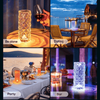 DiamondDazzle™ - 16 Colors Rose Rays Crystal Diamond Table Lamp 5