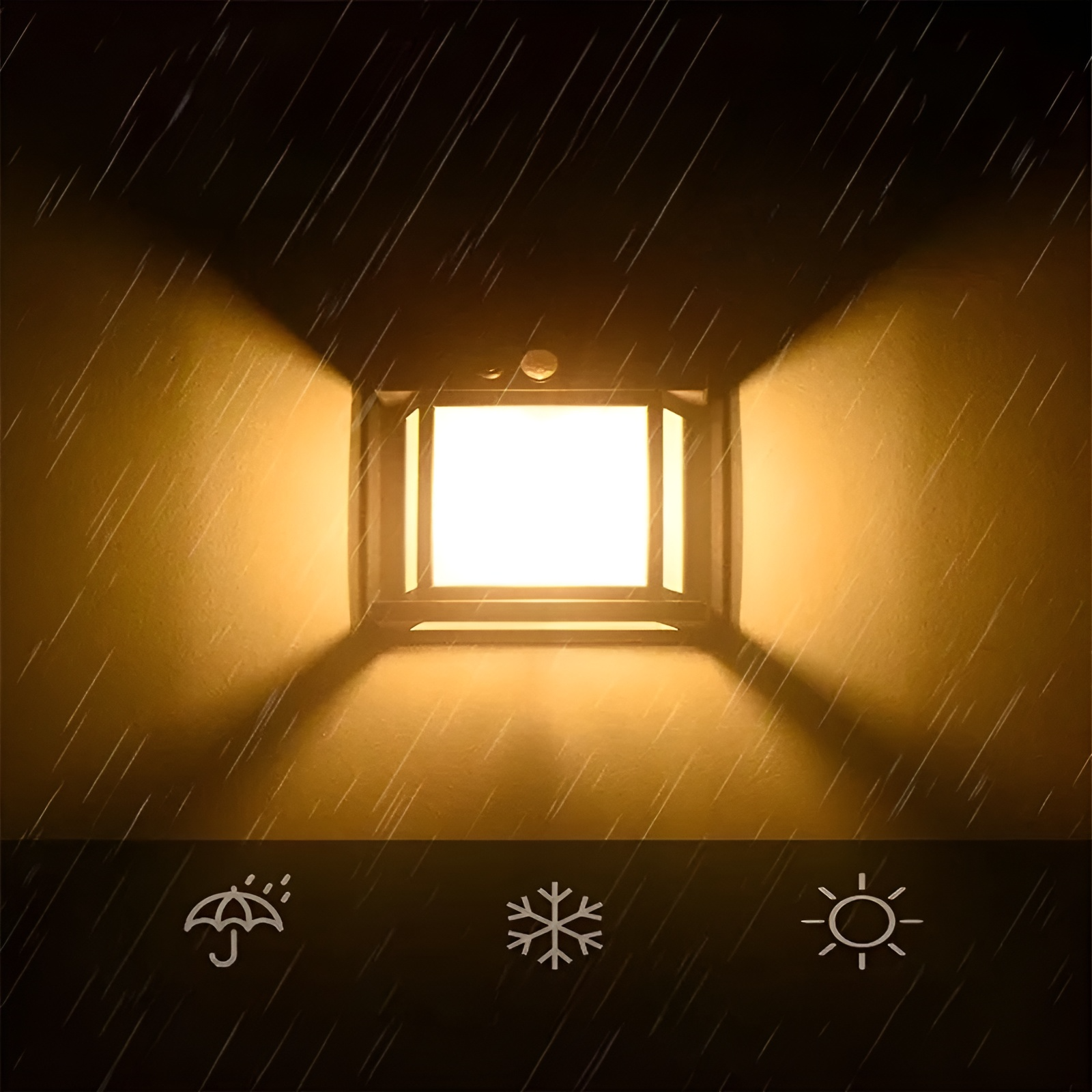 EcoGlow - Solar-Wandleuchte für draußen 2