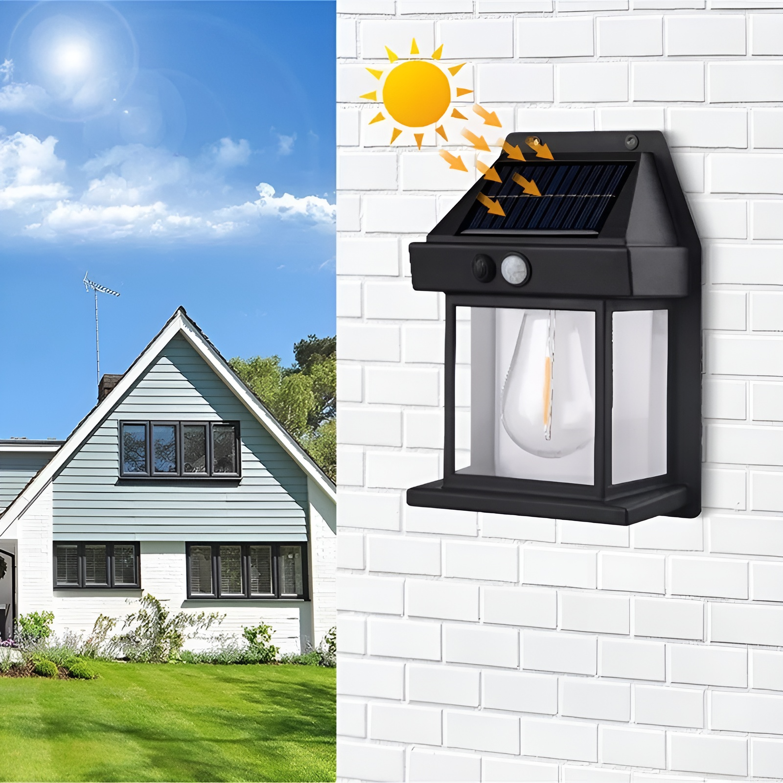 EcoGlow - Solar-Wandleuchte für draußen 3