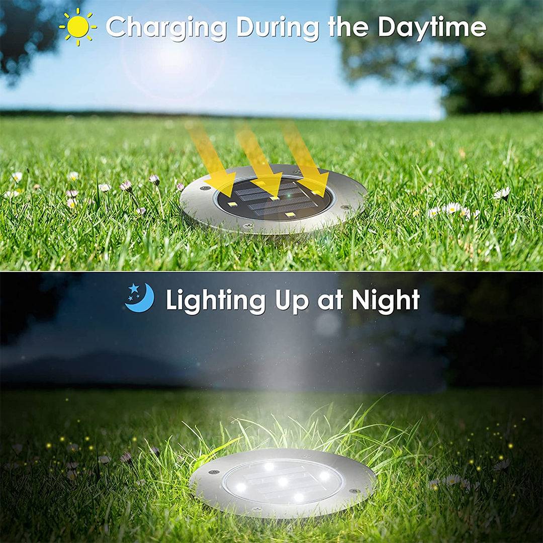 Fancy Solar - Wegweiser-Lampen (4 Pack) [Letzter Tag Rabatt] 4