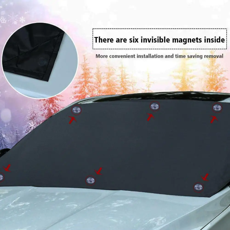 FrostArmor - Allwetter-Magnetabdeckung für die Auto-Windschutzscheibe 8