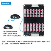 Kapacitiv Aktiv Balance Board, Understøtter Li-ion, Lifepo4, LTO Batterier