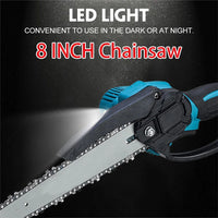 Electric Chainsaw, 8 Inch, Rechargeable