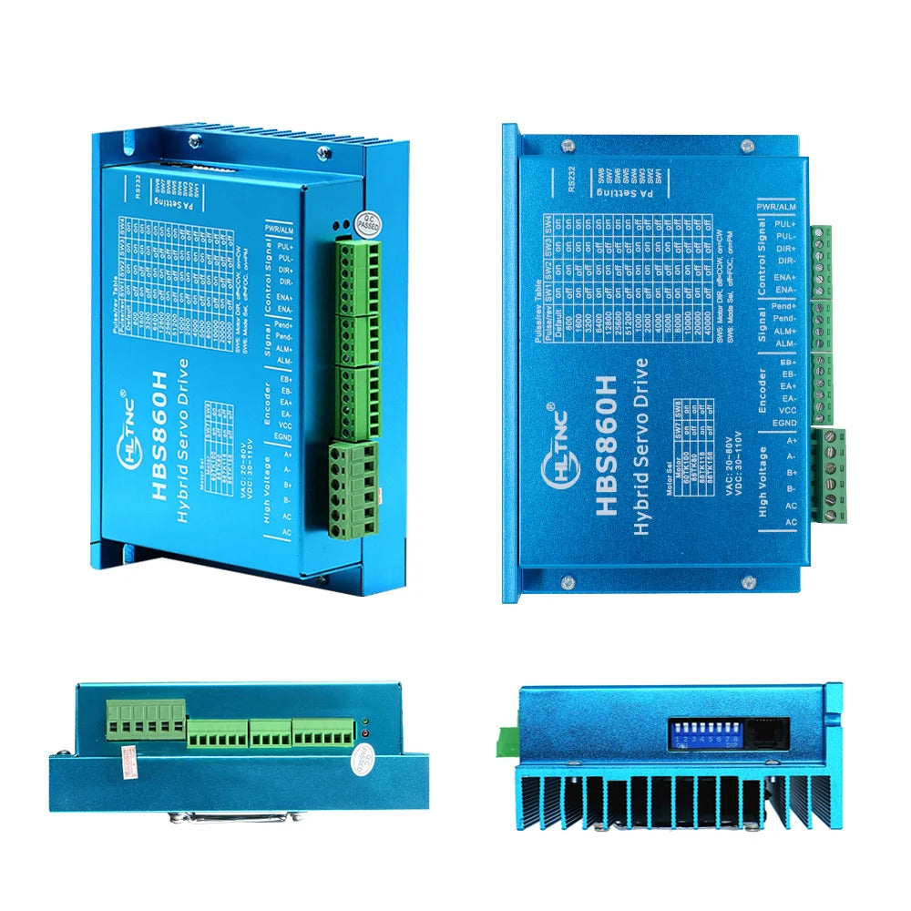 CNC Nema 34 Closed Loop Servo Stepper Motor, Encoder Driver, MACH3 Interface Board