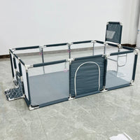 Børnelegeplads, ensfarvet, sikkerhedsbarrierer