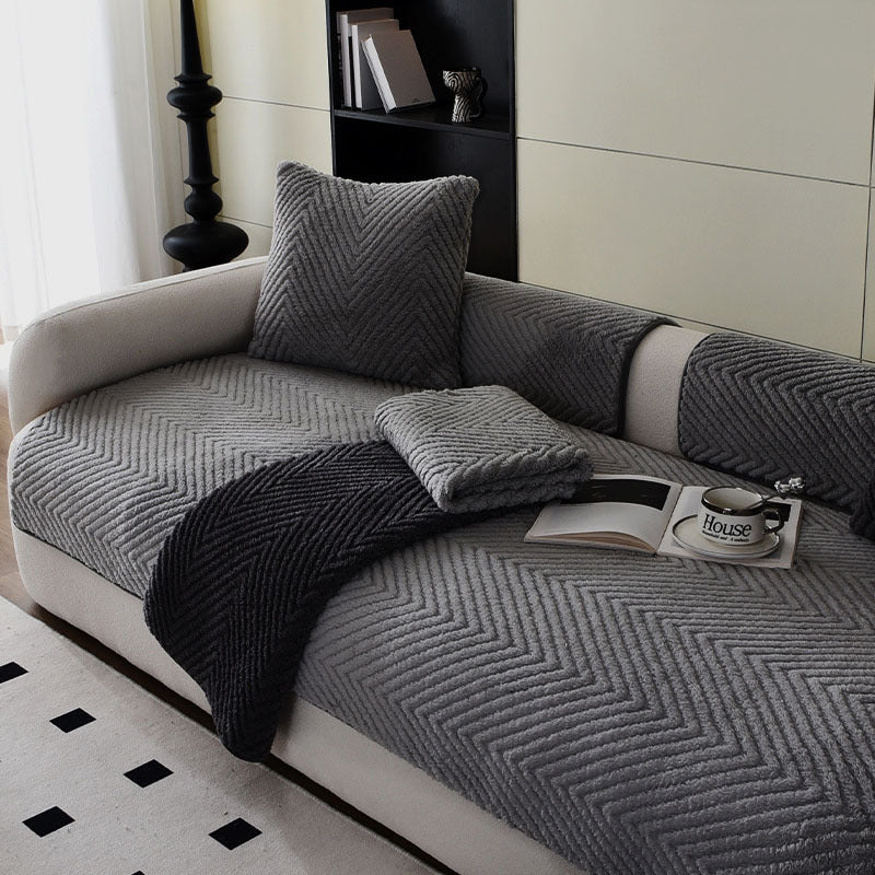 Interiors™ Thick Plush Sofa Cover 0