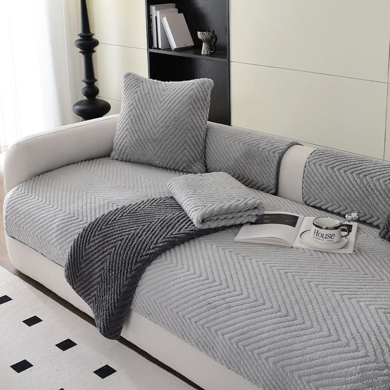 Interiors™ Thick Plush Sofa Cover 5