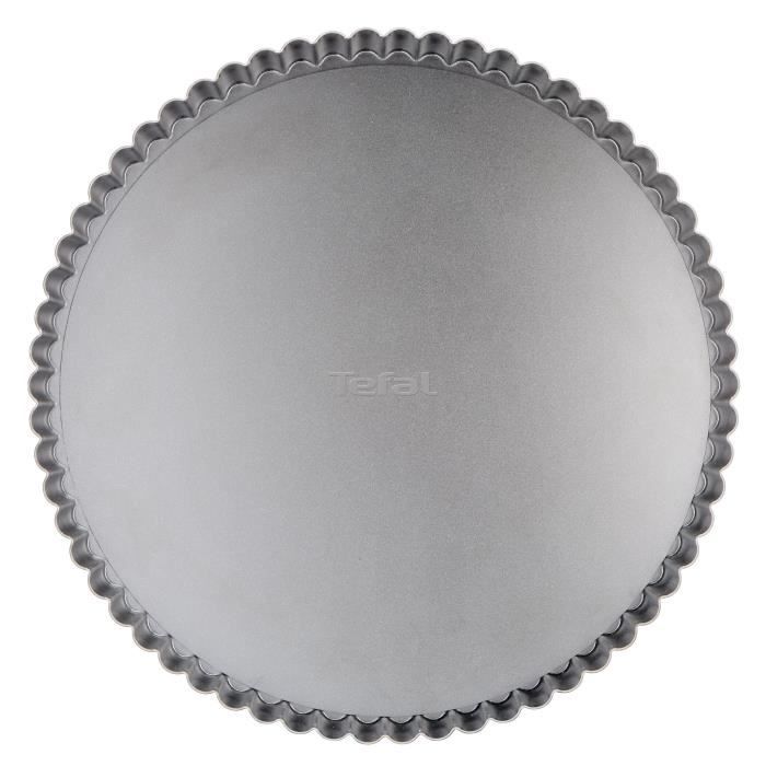 TEFAL Delibake pie plate in steel - Ø 30 cm - Red and gray - Removable bottom