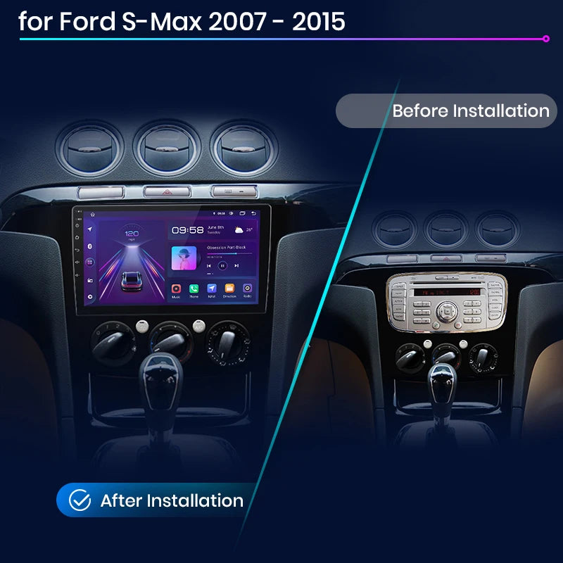 Ford S Max S-MAX Auto Radio, AI Stemcontrole, Carplay en 4G