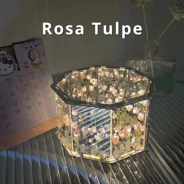 LumiFlora™ -  Handgefertigte Blume Würfellampe 13