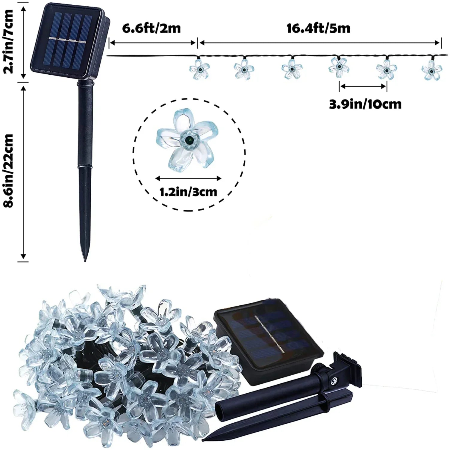 Lumitor Solar Hängelampe | Mit Fernbedienung & 360° Licht | 228 LEDs & 4400mAh Akku | IP65 Außen & Innen 6