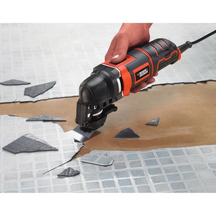 Black+Decker Multifunctionele Tool Oscillerend Bedraad 300 W MT300KA-QS geleverd in doos met 11 accessoires