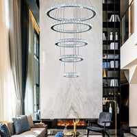 Candelabro de luz colgante, Cristal K9, Diseño nórdico