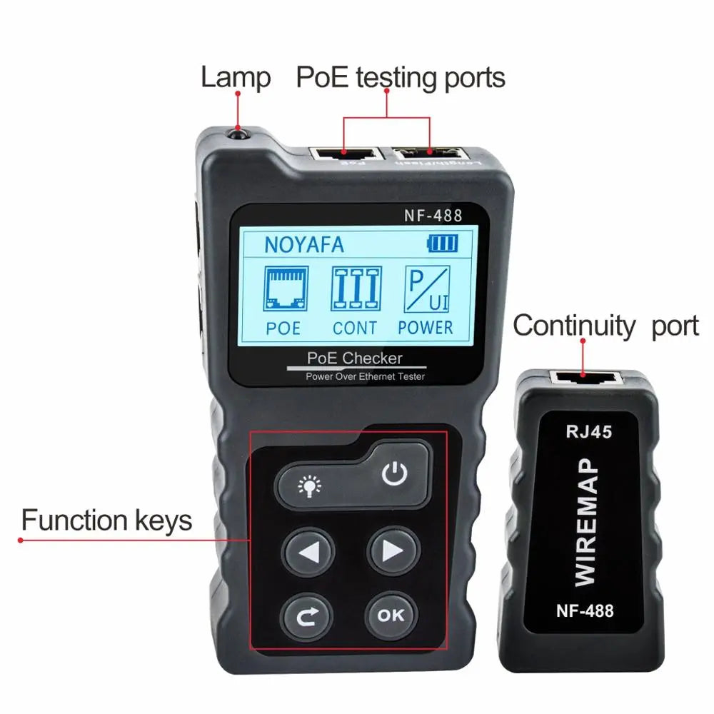 Netværkskabeltester, PoE-checker, Ethernet-kabelsporer