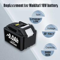 Makita BL1860B Batteri, 18V, 90Ah, Langvarig Kraft