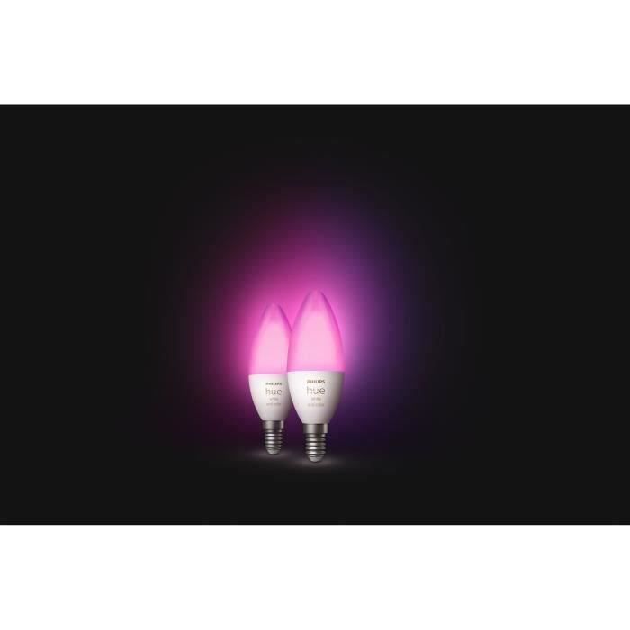 Philips Hue Wit & Kleur Ambiance - LED LED Verbonden Vlam E14 - 5.5W - Bluetooth compatibel - Pak van 2